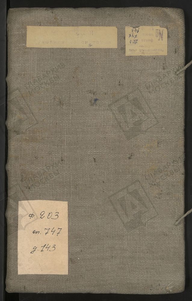 Исповедные ведомости, г. Москва, Никитский сорок, Церкви Никитского сорока – Титульная страница единицы хранения