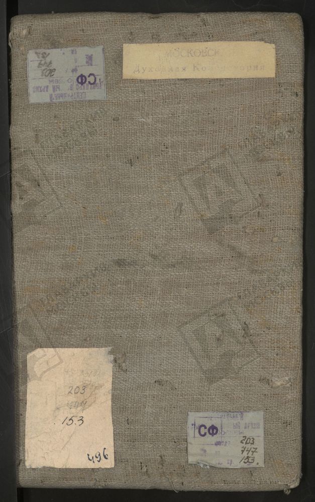 Исповедные ведомости, г. Москва, Никитский сорок, Церкви Никитского сорока – Титульная страница единицы хранения