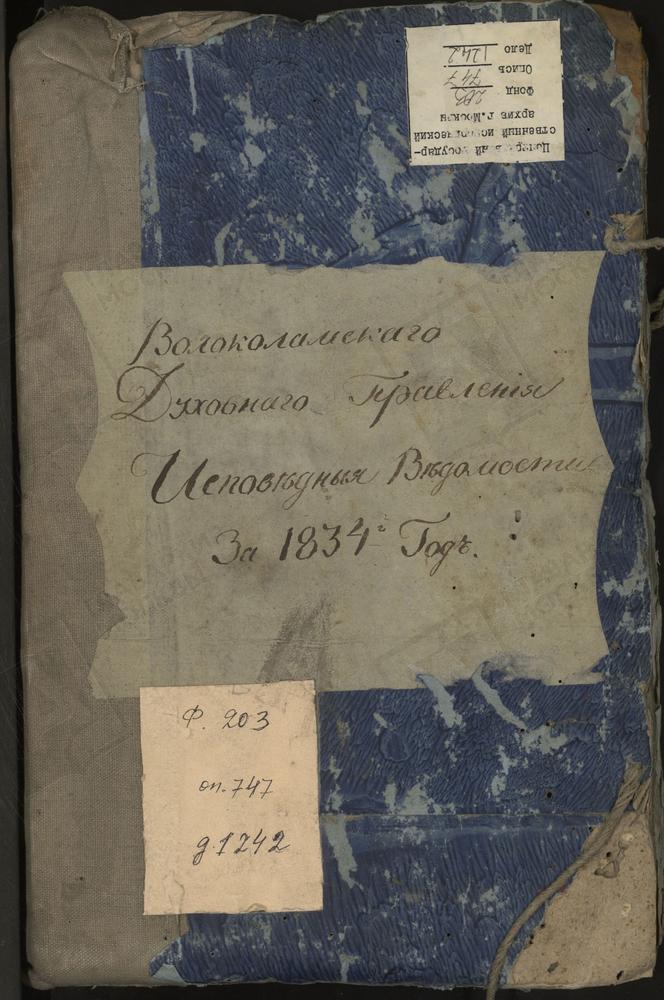 Исповедные ведомости, Московская губерния, Волоколамский уезд, Церкви города Волоколамска и Волоколамской округи [Комментарии пользователей: Казанская ц села Ярополча стр 977; Предтечевская ц 947; д. Гарутино стр 962 // с. Корневское стр....