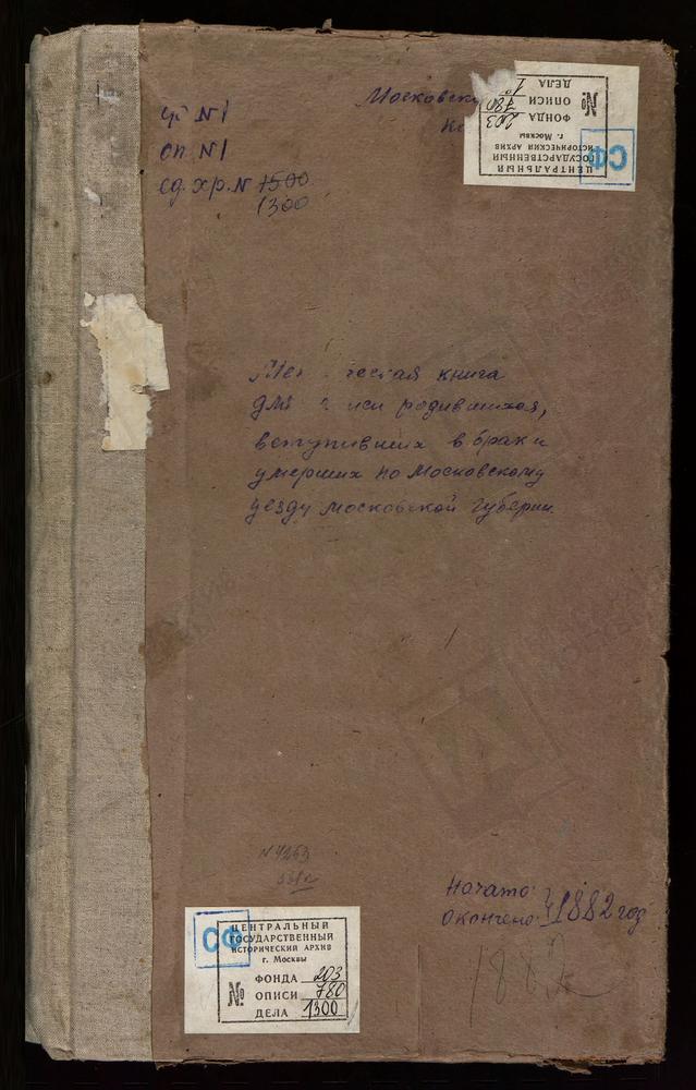 МЕТРИЧЕСКИЕ КНИГИ, МОСКОВСКАЯ ГУБЕРНИЯ, МОСКОВСКИЙ УЕЗД, ОБОЛДИНО СЕЛО, СВ. НИКОЛАЯ ЧУДОТВОРЦА ЦЕРКОВЬ. ОЗЕРЕЦКОЕ СЕЛО, СВ. НИКОЛАЯ ЧУДОТВОРЦА ЦЕРКОВЬ. ОРЛОВО СЕЛО, СВ. НИКОЛАЯ ЧУДОТВОРЦА ЦЕРКОВЬ. ОСТАНКИНО СЕЛО, ТРОИЦКАЯ ЦЕРКОВЬ. ОСТАШКОВО...