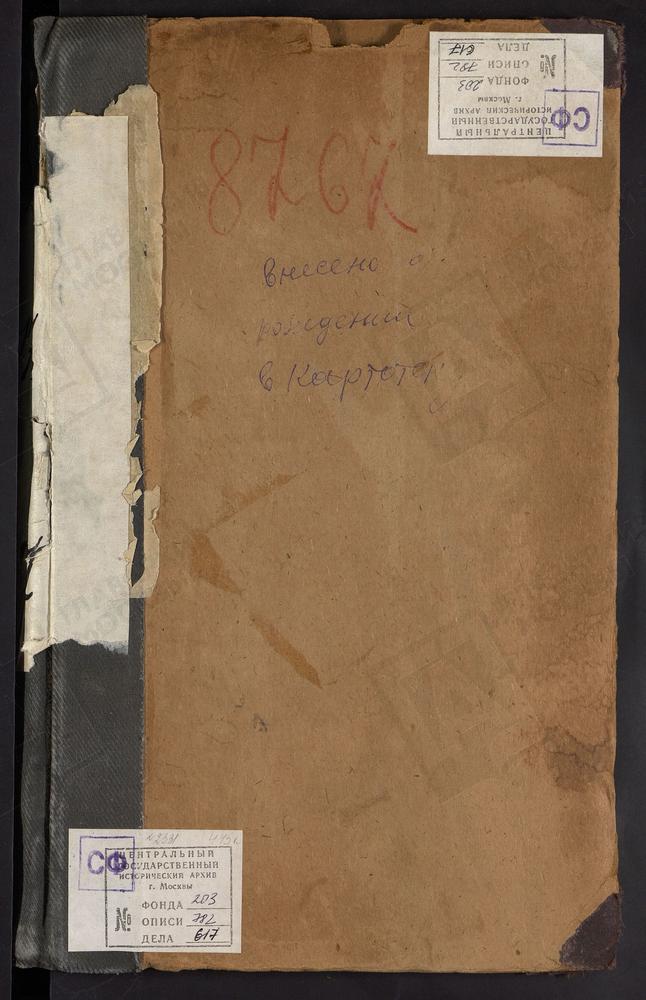 МЕТРИЧЕСКИЕ КНИГИ, МОСКВА, ЦЕРКВИ СРЕТЕНСКОГО СОРОКА, ТИХОНОВСКАЯ, В СОКОЛЬНИКАХ. ТРОИЦКАЯ, В ГОРОДСКОМ ПРИЮТЕ БР.БАХРУШИНЫХ, Ч.1 ЗА 1917Г. – Титульная страница единицы хранения