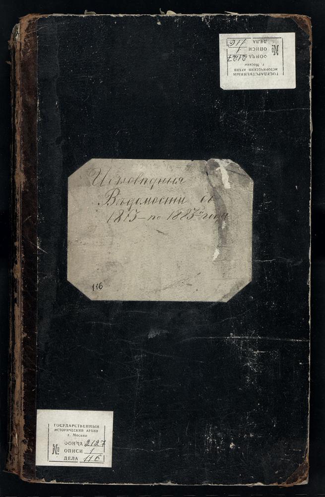 ИСПОВЕДНЫЕ ВЕДОМОСТИ, МОСКОВСКАЯ ГУБЕРНИЯ, БОГОРОДСКИЙ УЕЗД, БОГОРОДСК ГОРОД, ТИХВИНСКАЯ ЦЕРКОВЬ – Титульная страница единицы хранения