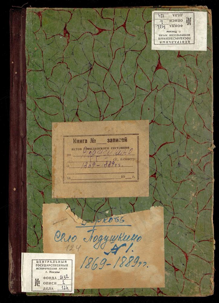 МЕТРИЧЕСКИЕ КНИГИ, МОСКОВСКАЯ ГУБЕРНИЯ, МОСКОВСКИЙ УЕЗД, НЕКЛЮДОВО СЕЛО, ЦЕРКОВЬ ВЛАДИМИРСКАЯ (ЧЧ.II, III, ЗА 1868Г. - ТОЛЬКО Ч.III) – Титульная страница единицы хранения